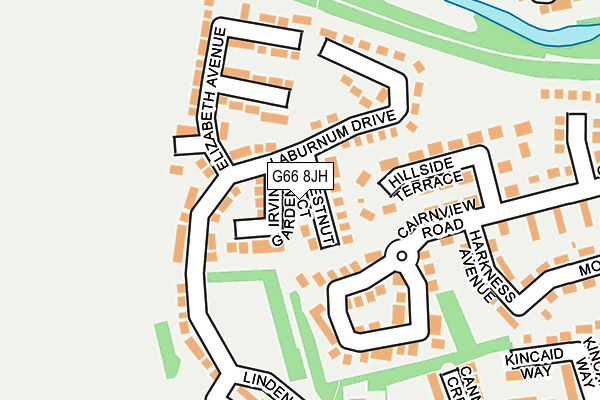G66 8JH map - OS OpenMap – Local (Ordnance Survey)