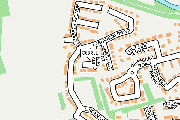 G66 8JL map - OS OpenMap – Local (Ordnance Survey)