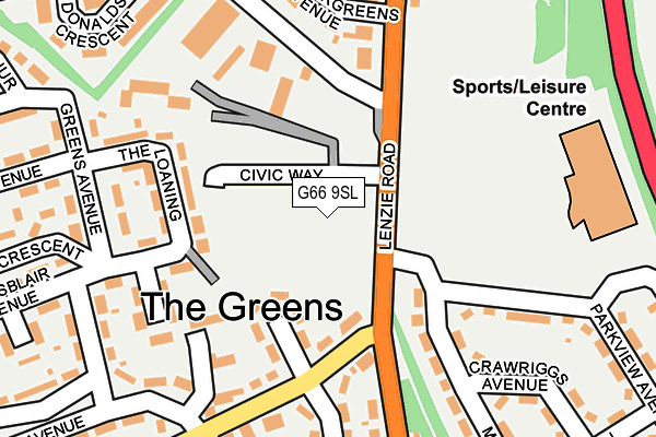 G66 9SL map - OS OpenMap – Local (Ordnance Survey)