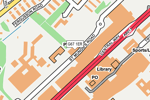 G67 1ER map - OS OpenMap – Local (Ordnance Survey)