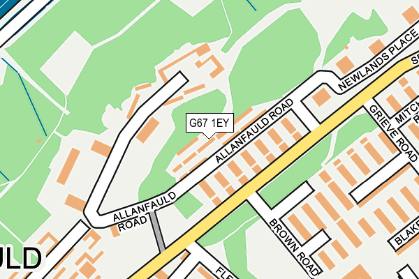 G67 1EY map - OS OpenMap – Local (Ordnance Survey)