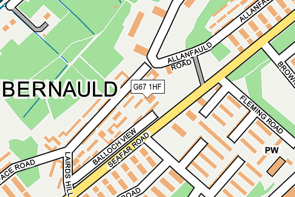 G67 1HF map - OS OpenMap – Local (Ordnance Survey)