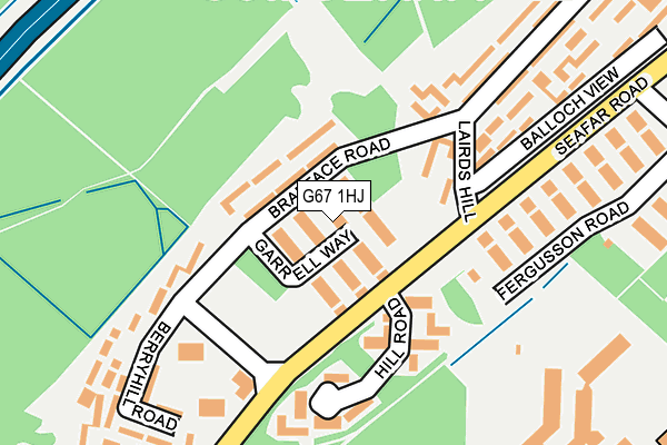 G67 1HJ map - OS OpenMap – Local (Ordnance Survey)