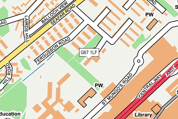 G67 1LF map - OS OpenMap – Local (Ordnance Survey)