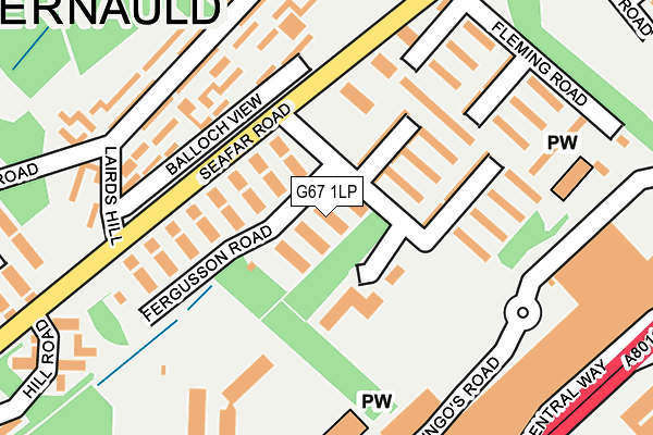 G67 1LP map - OS OpenMap – Local (Ordnance Survey)