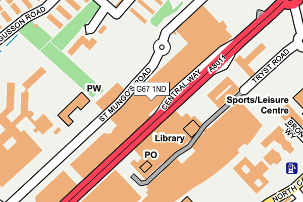 G67 1ND map - OS OpenMap – Local (Ordnance Survey)