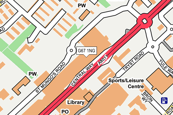 G67 1NG map - OS OpenMap – Local (Ordnance Survey)