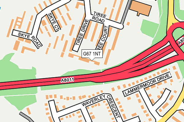 G67 1NT map - OS OpenMap – Local (Ordnance Survey)