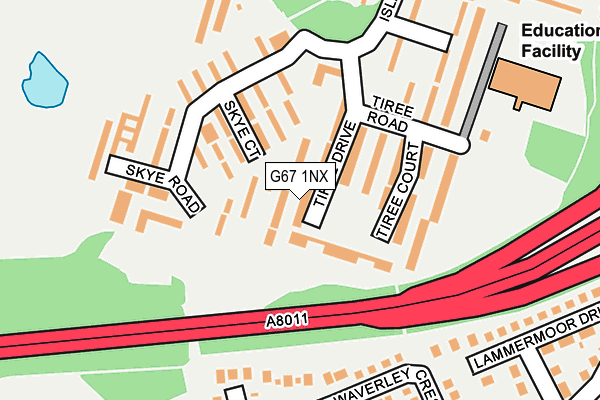 G67 1NX map - OS OpenMap – Local (Ordnance Survey)