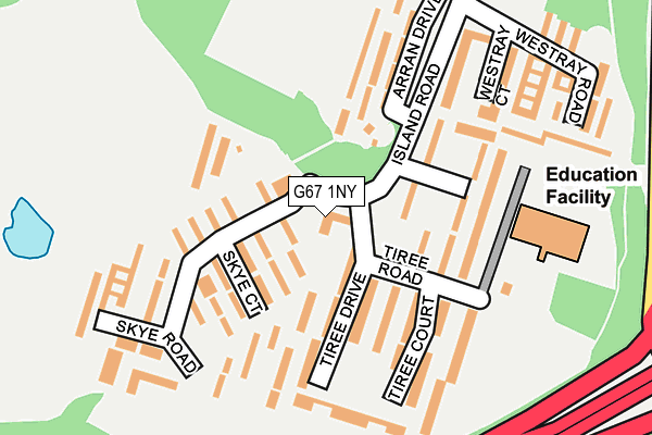 G67 1NY map - OS OpenMap – Local (Ordnance Survey)