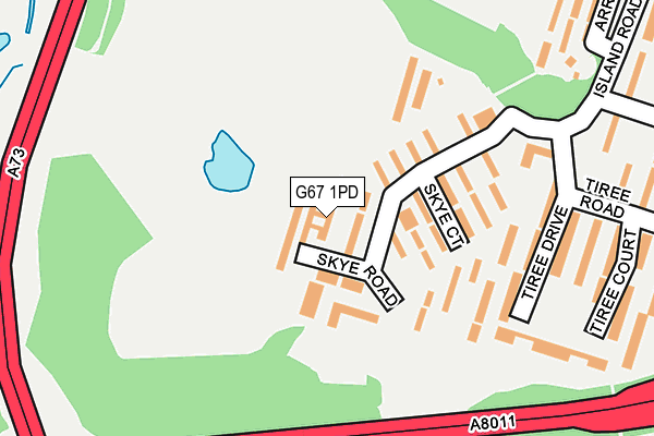 G67 1PD map - OS OpenMap – Local (Ordnance Survey)