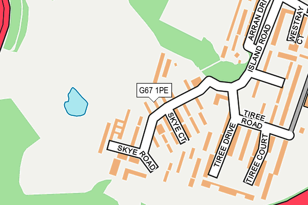 G67 1PE map - OS OpenMap – Local (Ordnance Survey)