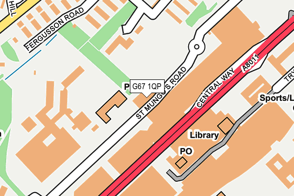 G67 1QP map - OS OpenMap – Local (Ordnance Survey)