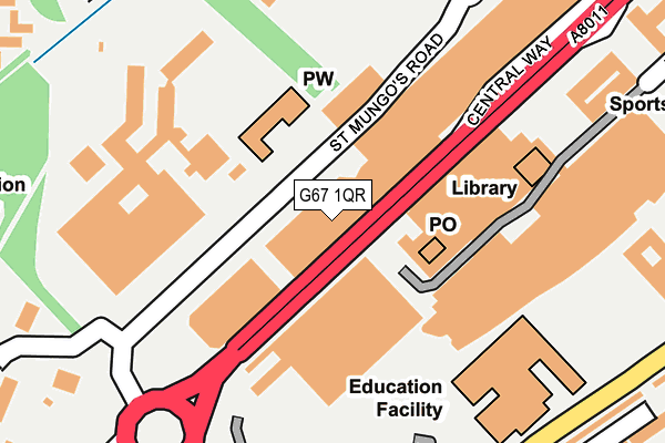 G67 1QR map - OS OpenMap – Local (Ordnance Survey)