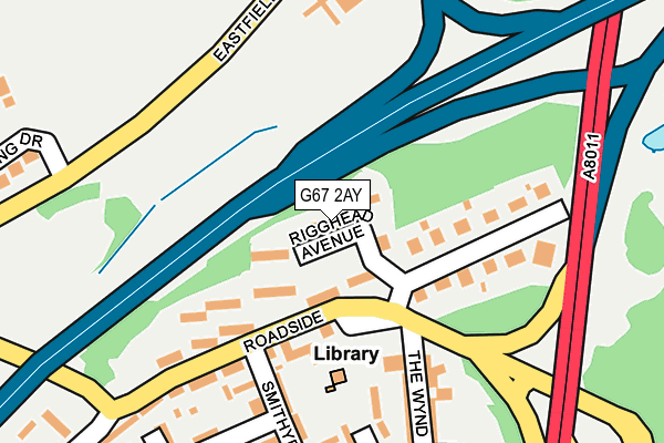 G67 2AY map - OS OpenMap – Local (Ordnance Survey)