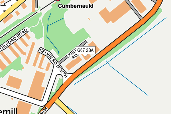 G67 2BA map - OS OpenMap – Local (Ordnance Survey)