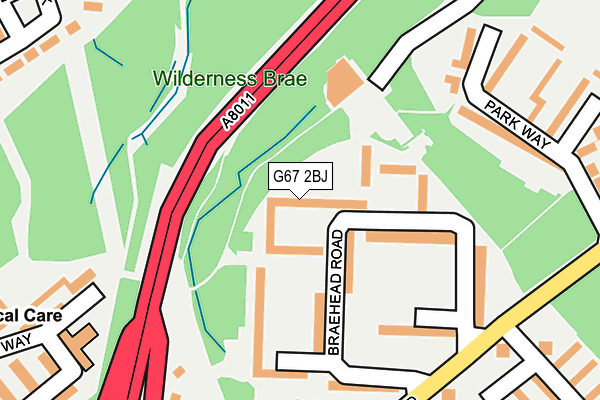 G67 2BJ map - OS OpenMap – Local (Ordnance Survey)