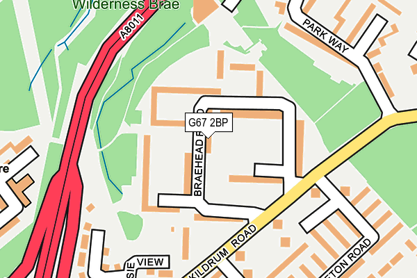 G67 2BP map - OS OpenMap – Local (Ordnance Survey)