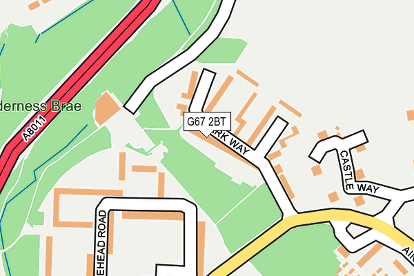 G67 2BT map - OS OpenMap – Local (Ordnance Survey)