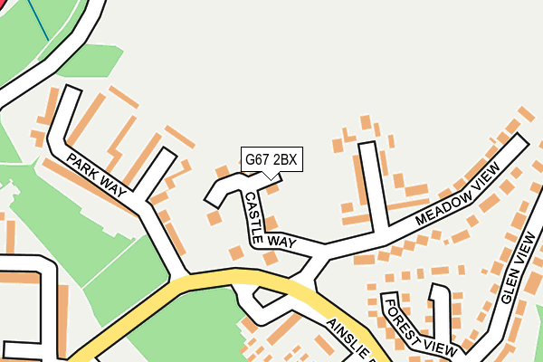 G67 2BX map - OS OpenMap – Local (Ordnance Survey)