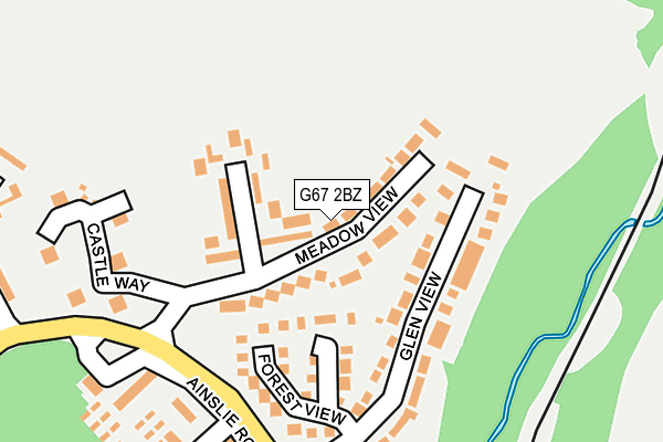 G67 2BZ map - OS OpenMap – Local (Ordnance Survey)