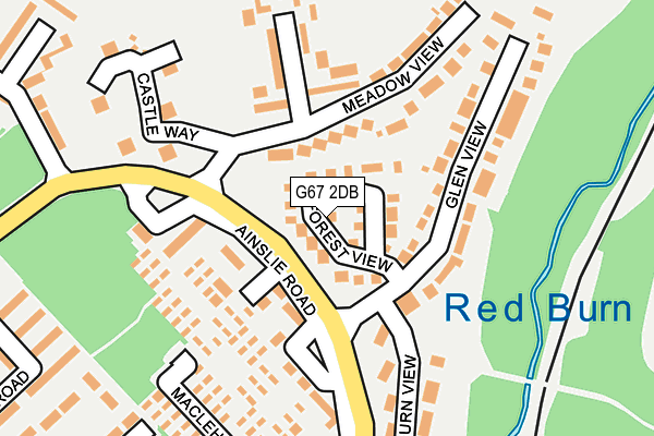 G67 2DB map - OS OpenMap – Local (Ordnance Survey)