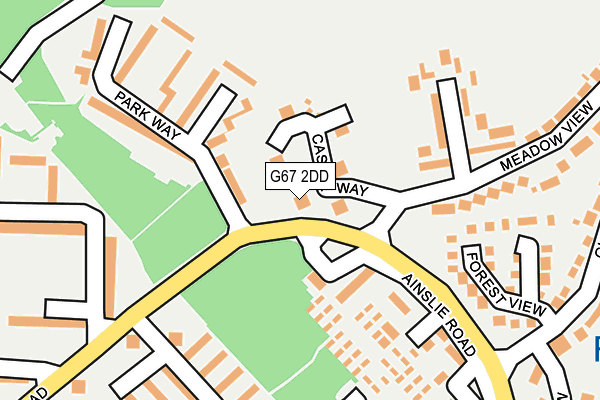 G67 2DD map - OS OpenMap – Local (Ordnance Survey)