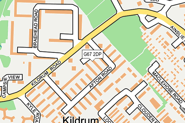 G67 2DP map - OS OpenMap – Local (Ordnance Survey)