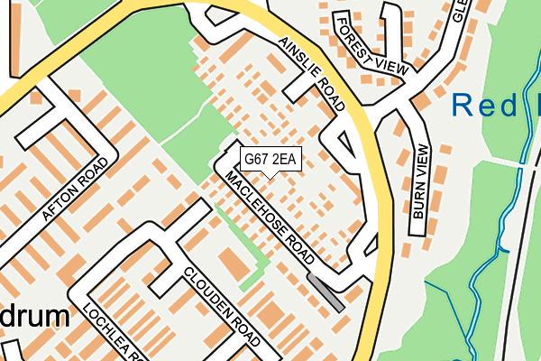 G67 2EA map - OS OpenMap – Local (Ordnance Survey)