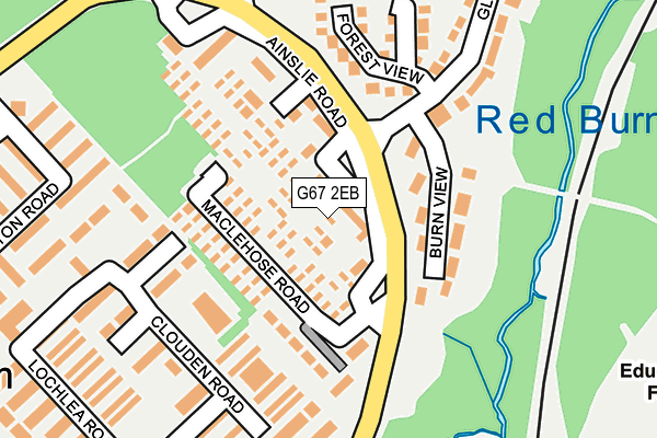 G67 2EB map - OS OpenMap – Local (Ordnance Survey)