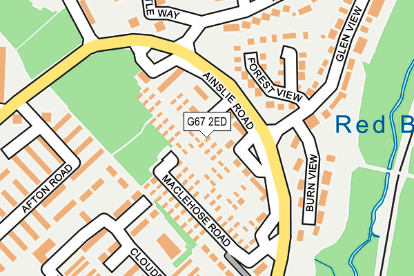 G67 2ED map - OS OpenMap – Local (Ordnance Survey)