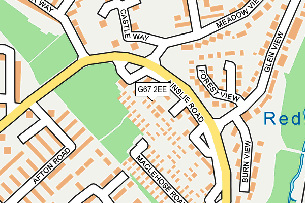 G67 2EE map - OS OpenMap – Local (Ordnance Survey)