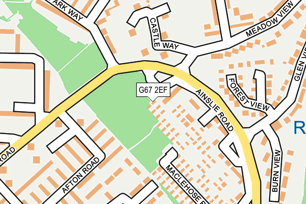 G67 2EF map - OS OpenMap – Local (Ordnance Survey)
