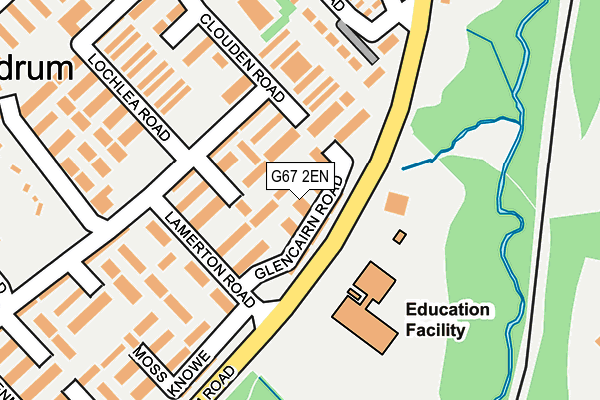 G67 2EN map - OS OpenMap – Local (Ordnance Survey)