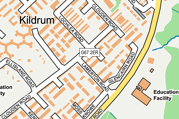 G67 2ER map - OS OpenMap – Local (Ordnance Survey)
