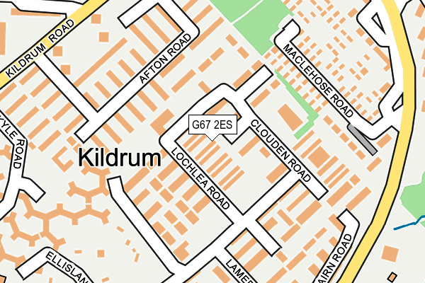 G67 2ES map - OS OpenMap – Local (Ordnance Survey)