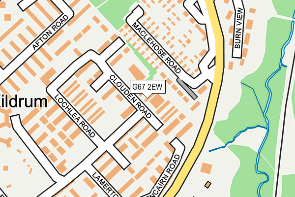G67 2EW map - OS OpenMap – Local (Ordnance Survey)