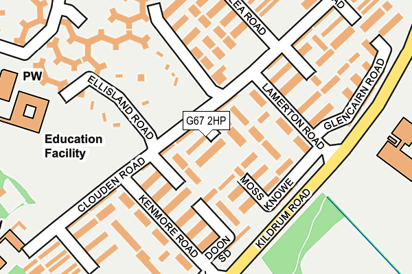 G67 2HP map - OS OpenMap – Local (Ordnance Survey)