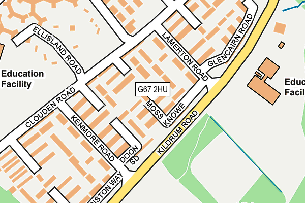G67 2HU map - OS OpenMap – Local (Ordnance Survey)