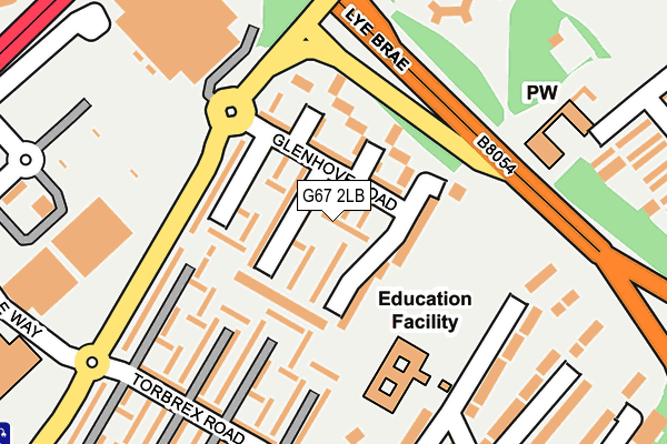 G67 2LB map - OS OpenMap – Local (Ordnance Survey)