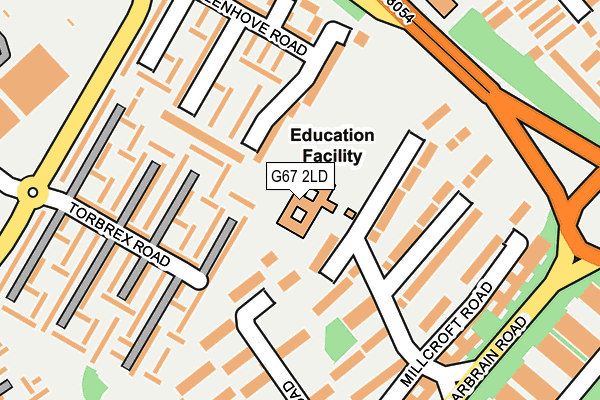 G67 2LD map - OS OpenMap – Local (Ordnance Survey)