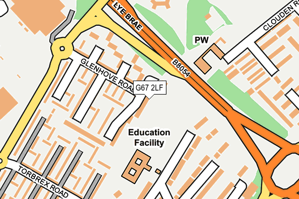 G67 2LF map - OS OpenMap – Local (Ordnance Survey)