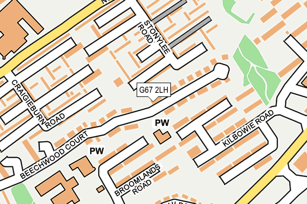 G67 2LH map - OS OpenMap – Local (Ordnance Survey)