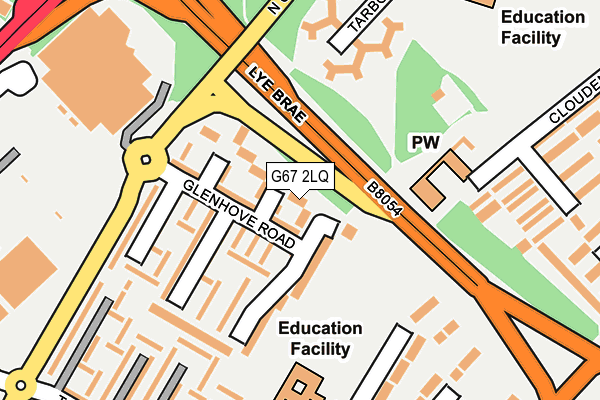 G67 2LQ map - OS OpenMap – Local (Ordnance Survey)