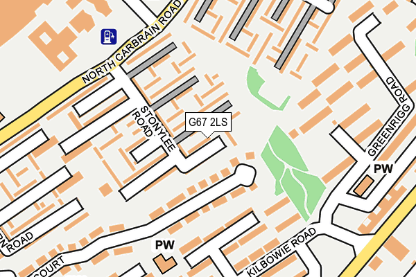 G67 2LS map - OS OpenMap – Local (Ordnance Survey)