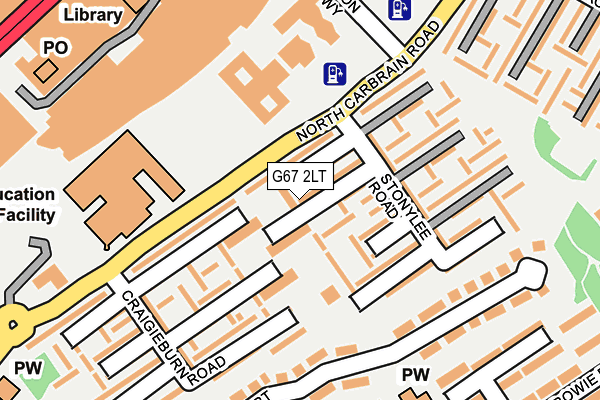 G67 2LT map - OS OpenMap – Local (Ordnance Survey)