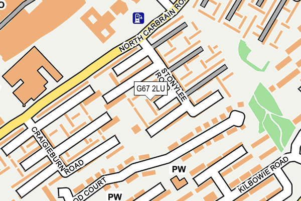 G67 2LU map - OS OpenMap – Local (Ordnance Survey)
