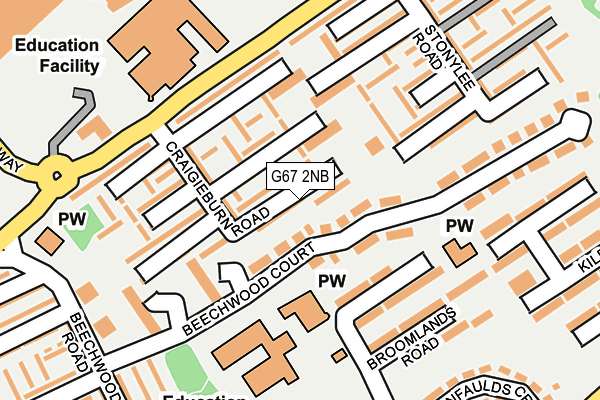 G67 2NB map - OS OpenMap – Local (Ordnance Survey)