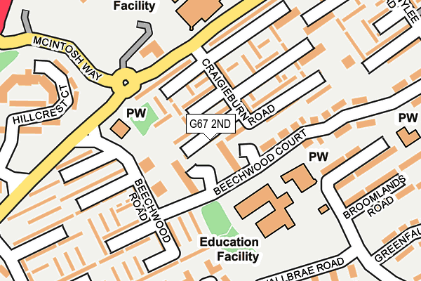 G67 2ND map - OS OpenMap – Local (Ordnance Survey)