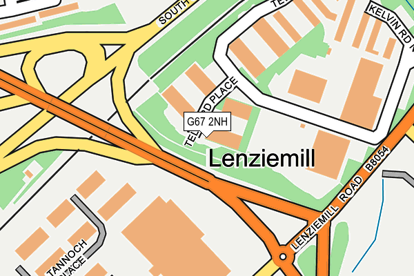 G67 2NH map - OS OpenMap – Local (Ordnance Survey)